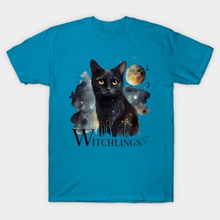 Witchlings Black Cat (Light 2) T-Shirt